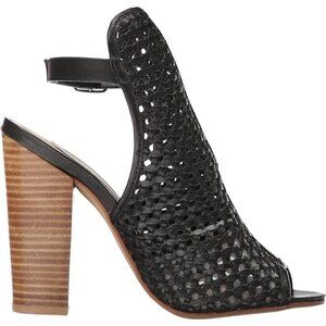 Kristin Cavallari Chinese Laundry Block Heel Open Back Black Sandal